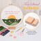 Christian Embroidery Kit for Beginners – New Morning Mercies Full Hoop Set with Needles, Threads & Instructions, Easy DIY Craft for Adults